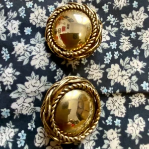 Boucles d’oreilles Chic Métal Vintage 1980/90