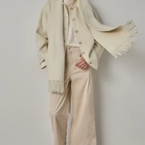 Manteau écru avec écharpe intégrée - BSB