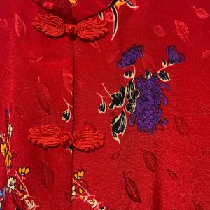 Chemise Chinoise Vintage 1990 Fleurs