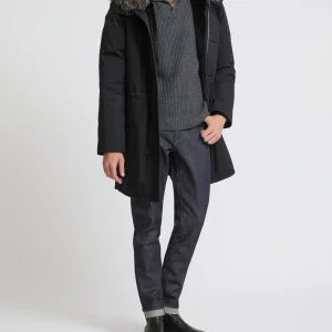 Parka iconique en coton mélangé avec fourrure de renard et lapin