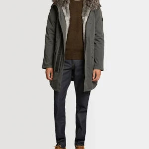 Parka iconique en coton mélangé avec fourrure de renard et lapin