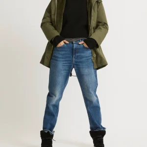 Parka Iconique courte en coton mélangé imperméable avec fourrure de renard et lapin