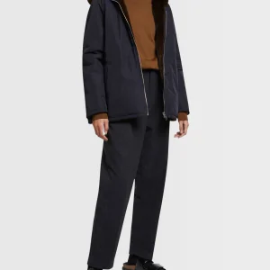 Parka à capuche en tissu technique réversible et fourrure de vison