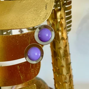 Boucles d’oreilles Design Pur Vintage 1980