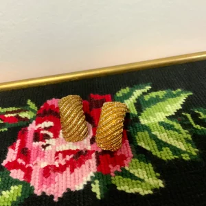 Boucles d’oreilles Métal Doré Chic Vintage 1980/90