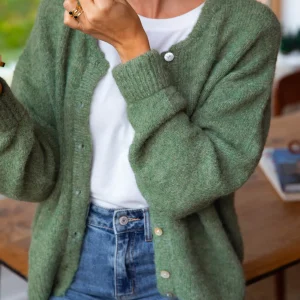 Gilet Lova vert olive