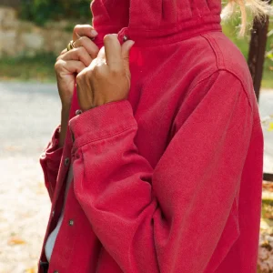 Veste Asia rouge framboise