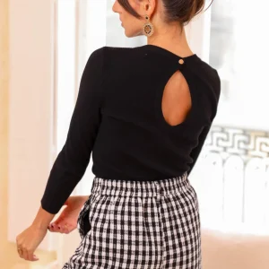 Top bruno manches longues