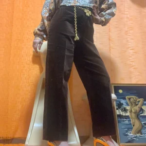 Pantalon Taille haute velours doux Vintage France