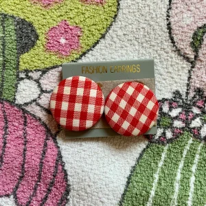 Accessoire Bijoux Boucles d’oreilles Vichy Vintage 1980