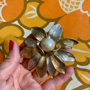 Grande broche fleur Vintage
