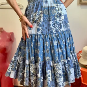 Jupe provençale Coton Beauté Vintage 1980/90 Fleurs