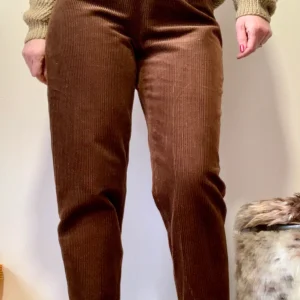 Pantalon Fuseau en velours côtelé coupe Mom Beauté Vintage 1980