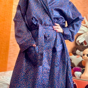 Robe de chambre Vintage Classique motifs cachemires, paisley.