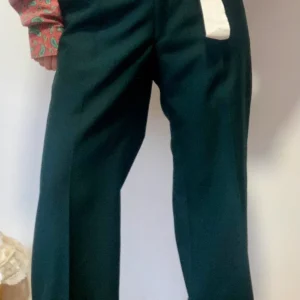 Pantalon Tergal Droit Jambes larges Modèle Pop Vintage 1970