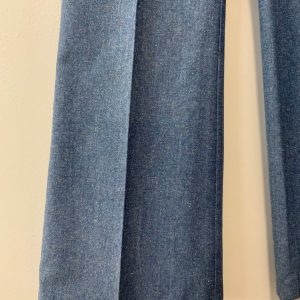 Pantalon Flare Pattes d’éléphant Bleu Deadstock 1970 Vintage