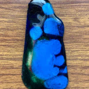 Bijou Ancien Pendentif Signé Patte de verre Vintage France