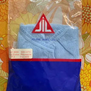 Culotte dentelle bleue Neuve 1970 Vintage Jil