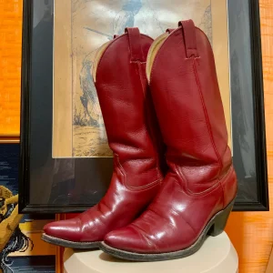 Superbes bottes Santiags rouges Confection Mexique Botas Fox