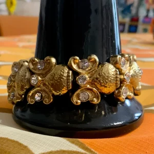 Sublime et Chic Bracelet Guy Laroche avec strass Vintage Luxe