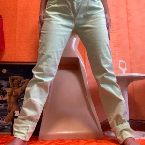 Jean vert Marie Mero denim taille haute