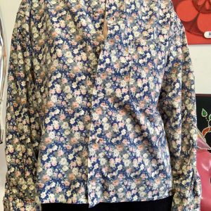 Chemise Naf Naf à Fleurs Vintage 1990 Coton
