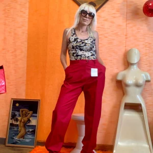 Pantalon droit Deadstock 1970 Pur Coton avec son étiquette