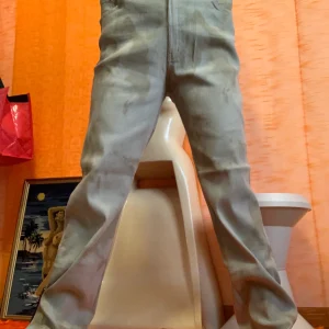 Pantalon Taille haute Velours côtelé Motifs tie and die Vintage Neuf 1990