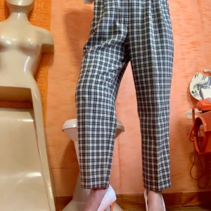 Pantalon à pinces Écossais Tartan Vintage Fus Europe