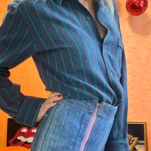 Chemise à rayures France Vintage 1970