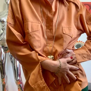 Chemise Vintage Coton Chic Pelle à tartes 1970/80 France