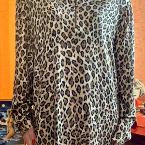 Top Blouse léopard Vintage Neuf Deadstock Viscose
