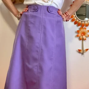 Jupe Longue Originale Vintage France Neuf 1970 Chic