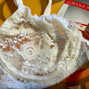 Soutien Gorge Triumph Amourette Dentelle Fleurs Vintage 1980 Deadstock