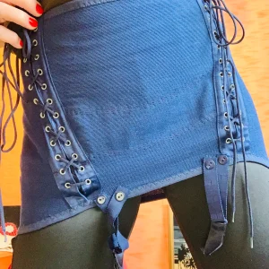 Gaine Jarretelles à Lacets Vintage 1970 Original Haut de Gamme Lingerie