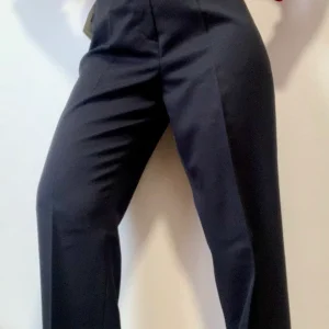 Pantalon taille haute Forme droite large Vintage 1980 France Deadstock