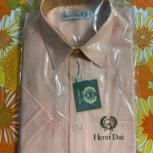 Chemisette couleur abricot Henri Duc Deadstock 1980