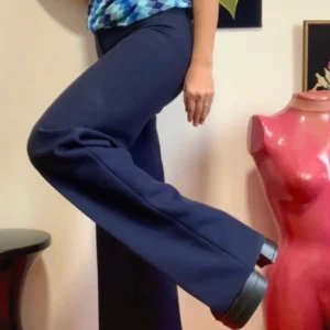 Pantalon Flare Pattes d’elephant Large Tergal Deadstock Vintage 1970 Modele Florence