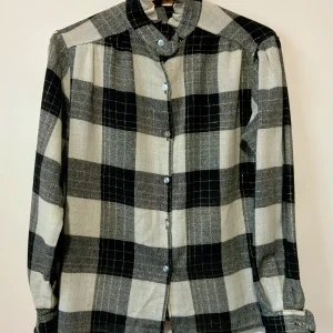 Chemise a carreaux et volants Vintage avec laine