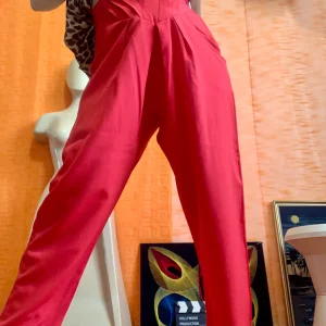 Pantalon Large Vintage 1980 Orginal Rouge