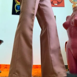 Superbe Pantalon Pattes d’elephant Flare avec Laine peignée Deadstock Vintage 1970