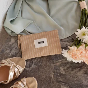 Pochette Amour beige