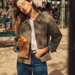 Trench court Gaspard kaki