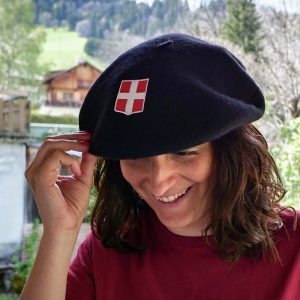Béret Savoyard Noir pour Femme