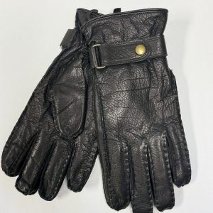 ALBEE: GANTS EN CUIR NOIR