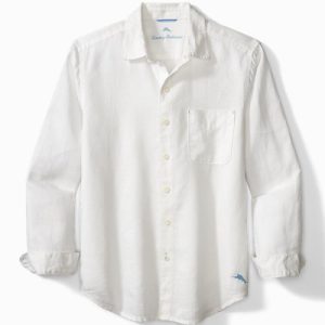TOMMY BAHAMA: Chemise Manches Longues Seaspray Breezer Blanc